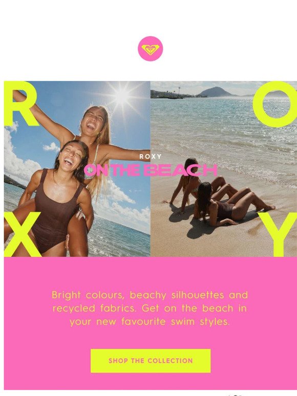 ROXY… On the beach. Shop Summer Now!