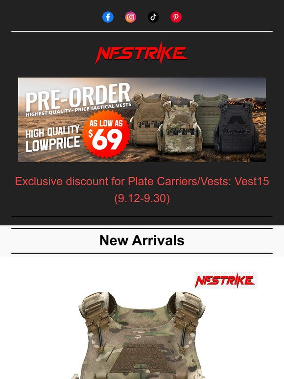 🎈One of the highest quality-price tactical vests, as low as $69