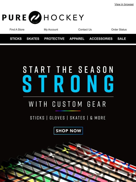Hey, Get A Custom Bauer HyperLite 2 Stick in 5-10 Days With Bauer Quick Turn - Create Yours Now!