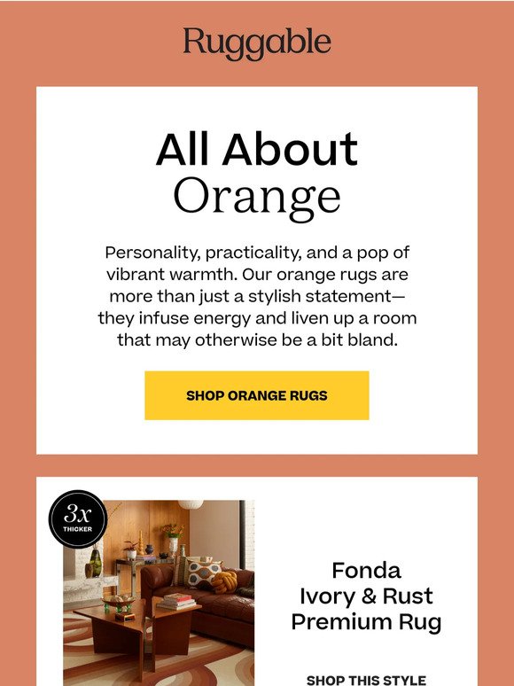 This Is Why You Need an Orange Rug