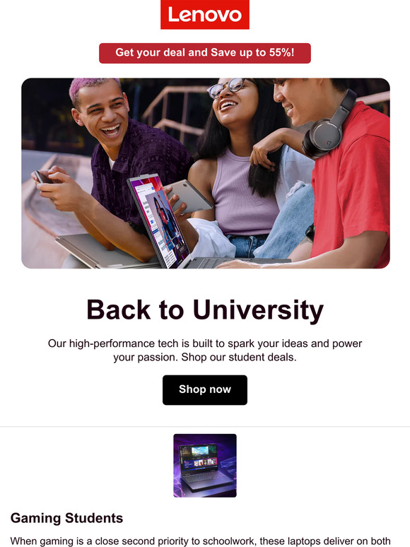 Time for a new set up? Save up to 55%!