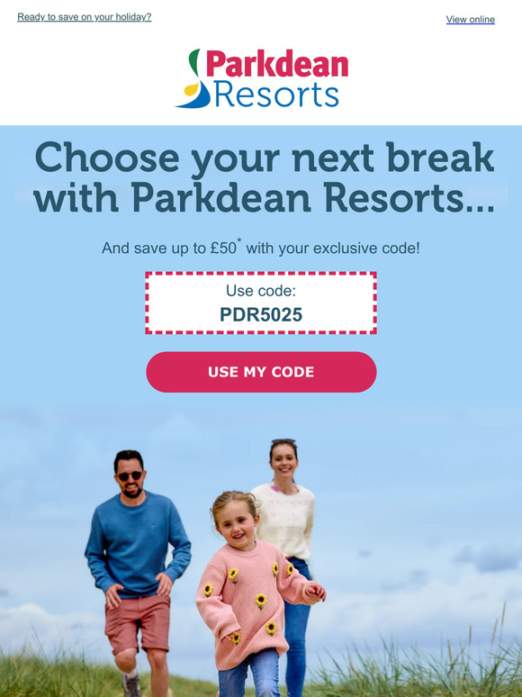 Parkdean Resorts Your discount code awaits inside 🎁 Milled