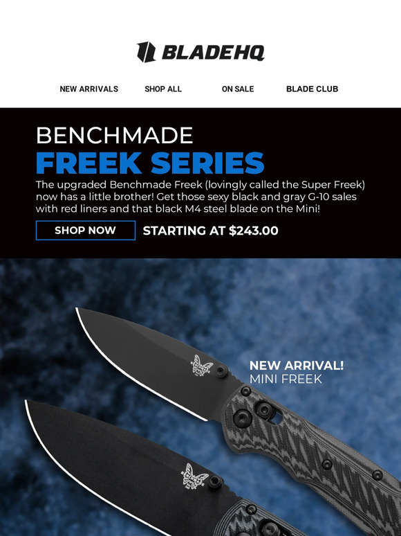 Blade HQ Source The Benchmade Freek is back with new steel! Milled