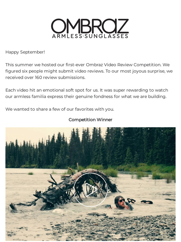 Winners of the Ombraz Video Review Competition