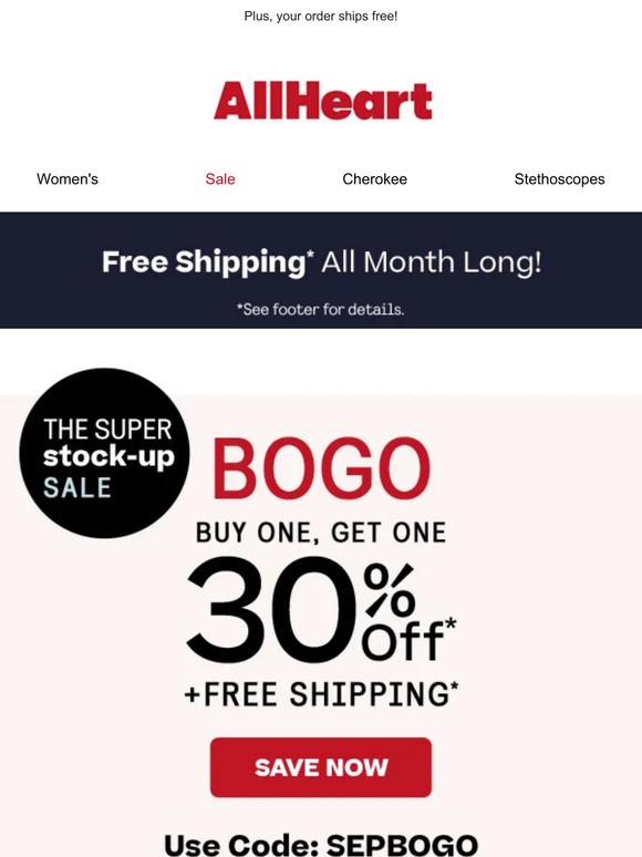 Stock up on your faves with BOGO 30% off