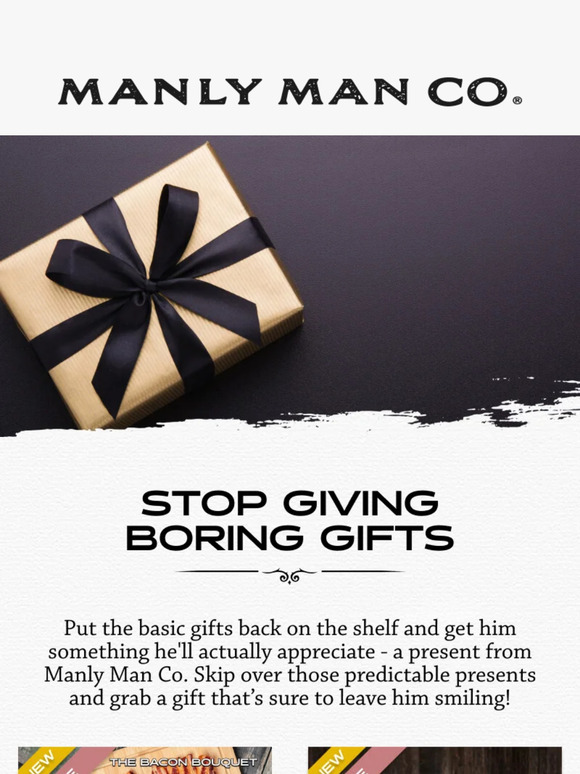 Manly Man Co. Releases Bacon Scented Wrapping Paper