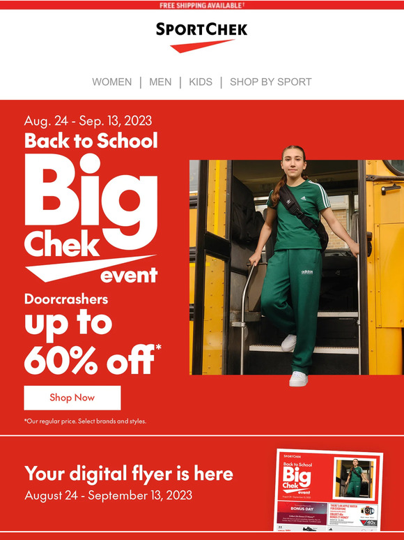 Last Day Of The Back To School Big Chek Event!