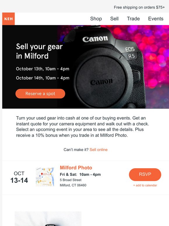 We’re buying camera gear near you 🤑