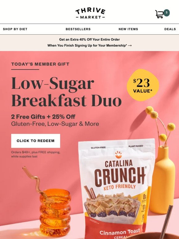 FREE breakfast duo ($23 value) + 25% off 🥣