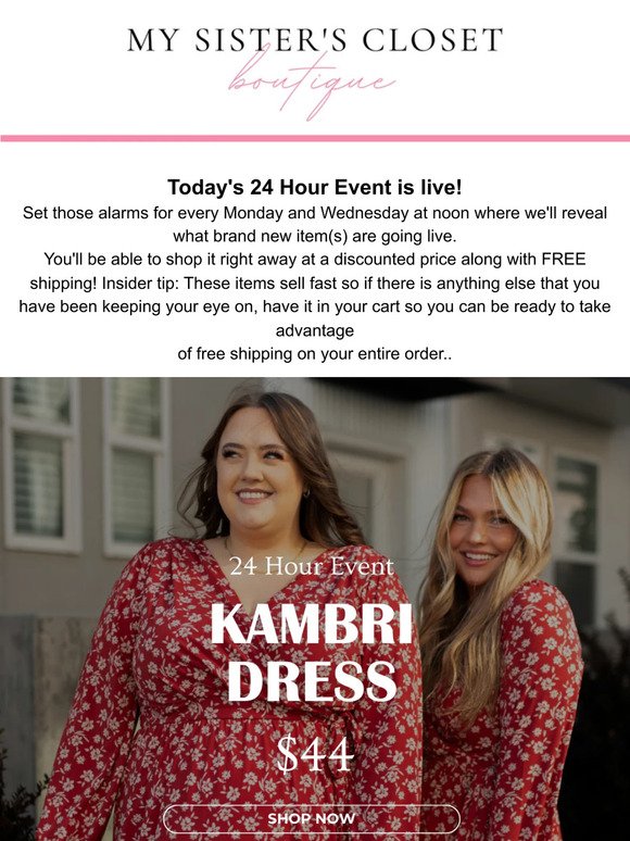 The Kambri Dress: On sale now! 💖