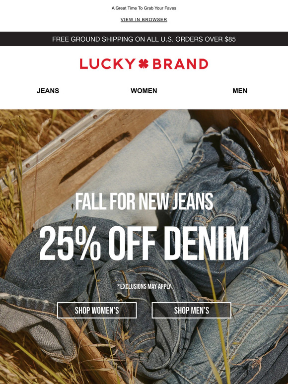 Looking For 25% Off Denim?