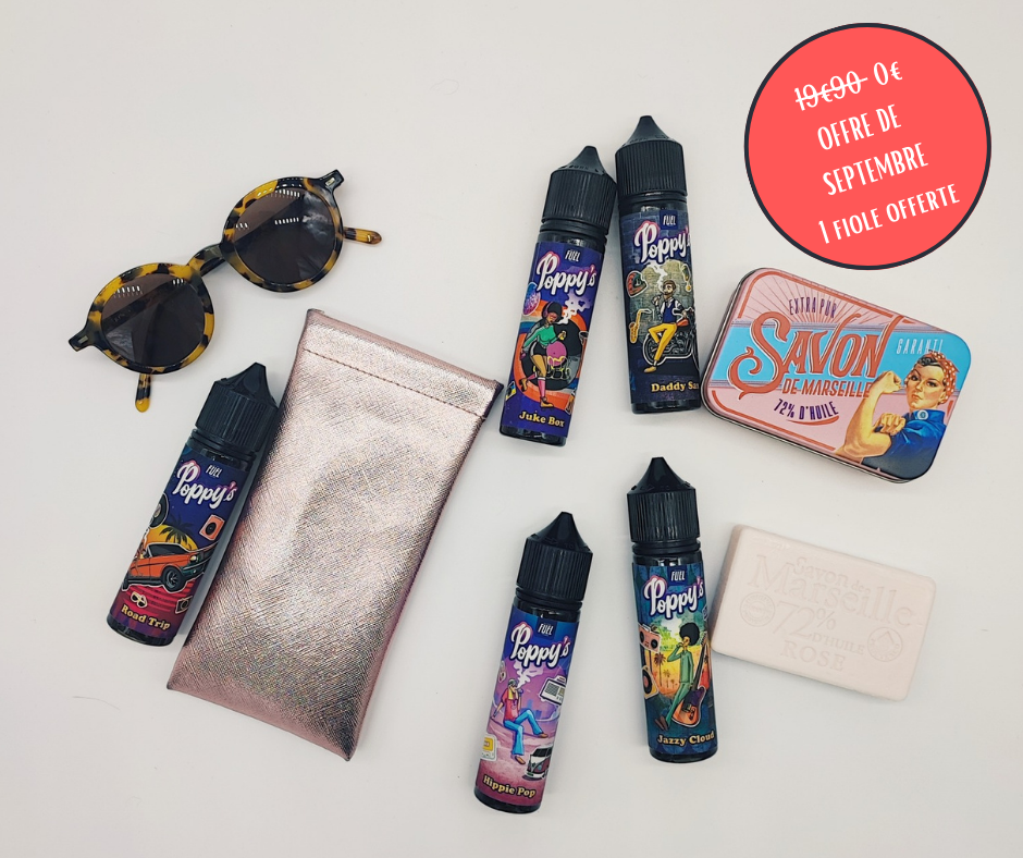 fiole offerte à choisir ce mois ci dans les liquidbox