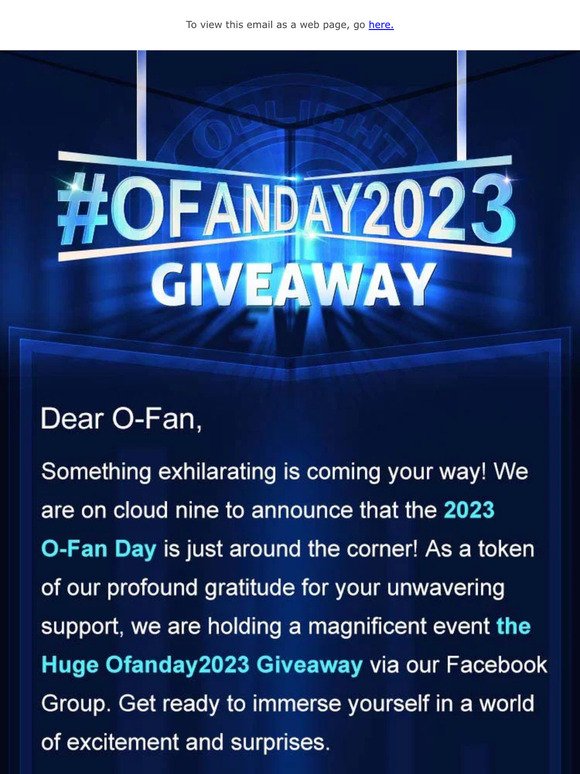 FB Ofanday2023 GIVEAWAY is live!