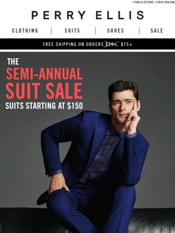 IT’S BACK: The Semi-Annual Suit Sale Starts Now!