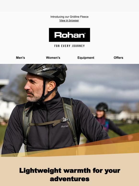 Rohan Introducing our Gridline Fleece Milled