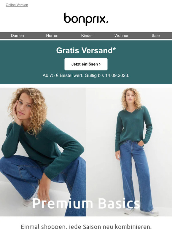 Gratis Versand | Premium Basics