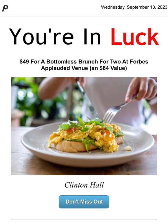 Don't forget to check out $49 For A Bottomless Brunch...