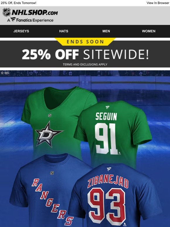 Be Ready For Training Camp | 25% Off NHL Gear
