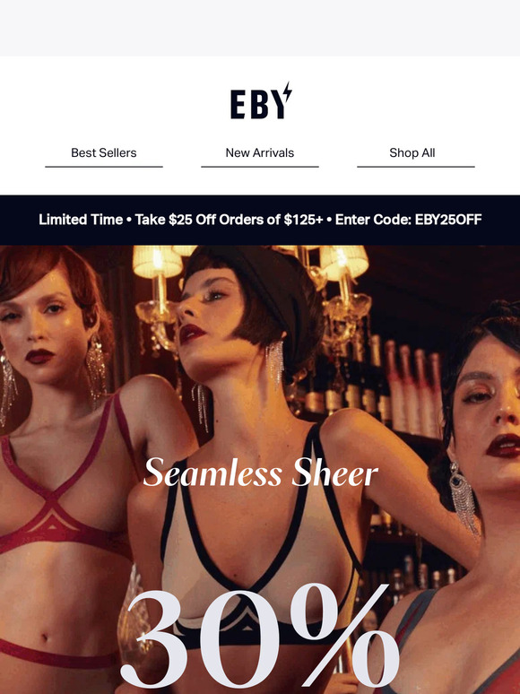 Sheer Happiness is guaranteed! 30% Off Sheer!