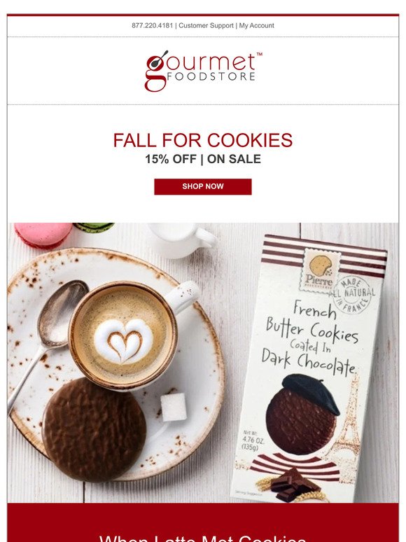 15% OFF All Cookies and Biscuits