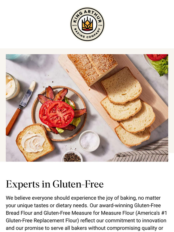 King Arthur Baking Company Classic Sandwich Breads, GlutenFree Milled