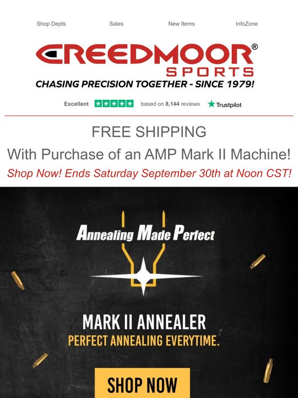 FREE Shipping with AMP Machine Purchase!
