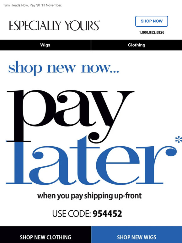 Your Look: NEW! Your Bill: ZERO!