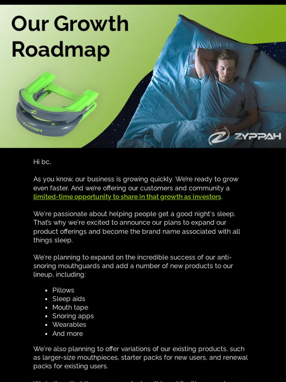 Invest in the future of sleep 💤