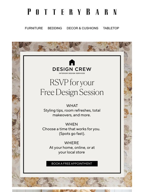 RSVP now! Your free design session is waiting
