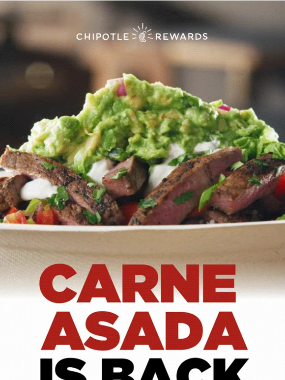 When Is Carne Asada Coming Back To Chipotle 2024 Chipotle: Carne Asada is Back on the Grill 🙌 | Milled
