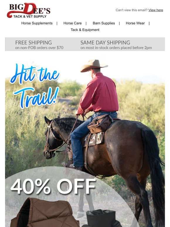 Hit The Trail SALE up to 40% off