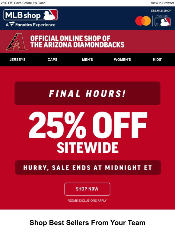 Fanatics Jerseys, Hats and Gear Are 25% Off in Sitewide Sale