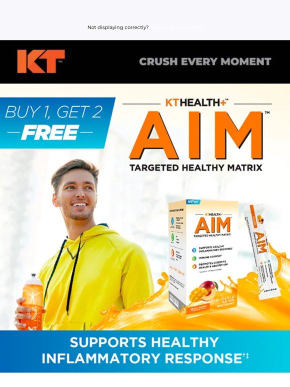 TODAY ONLY: Buy 1 Get 2 FREE KTHealth+ AIM™