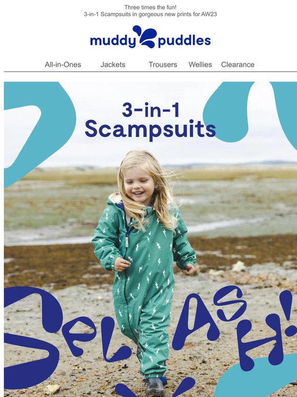 Three outfits in one 💦 Meet the 3-in-1 Scampsuit