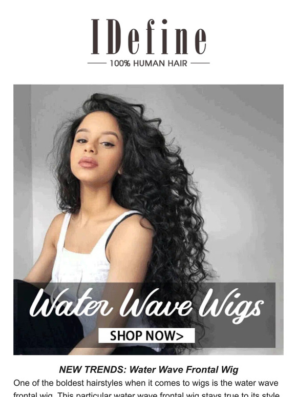 NEW TRENDS: Water Wave Frontal Wig | Extra $70 Off