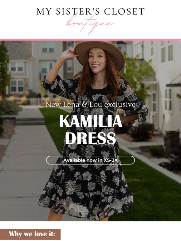 Meet the Kamilia Dress 🖤