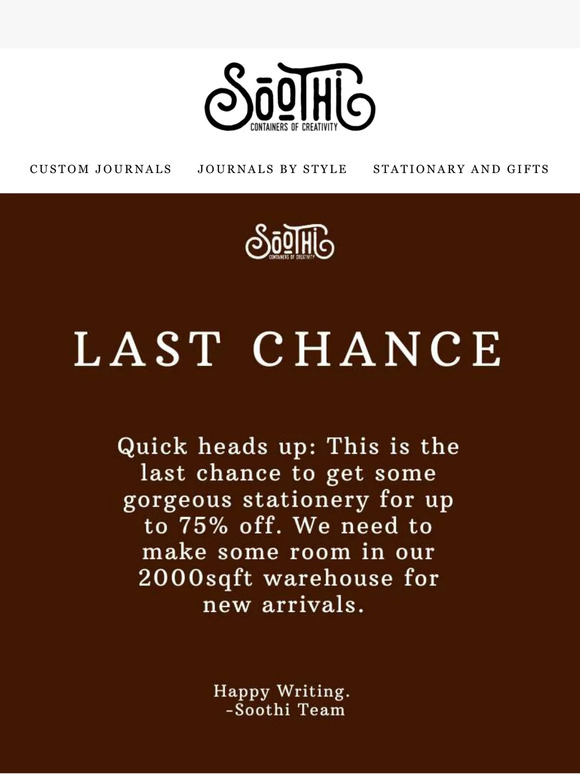 🍂 The BIG fall sale means 75% off