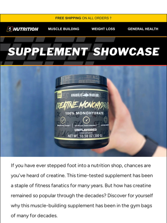 CREATINE MONOHYDRATE Anabolic Warfare from MI Nutrition