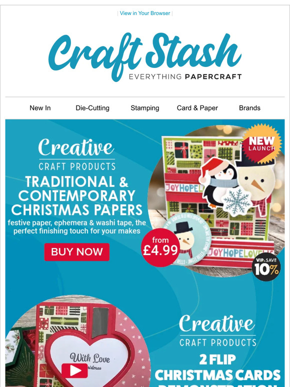 NEW Creative Craft Products Festive Paper Collection