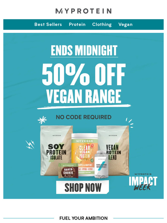 Last Chance - 50% off ALL vegan 🚨
