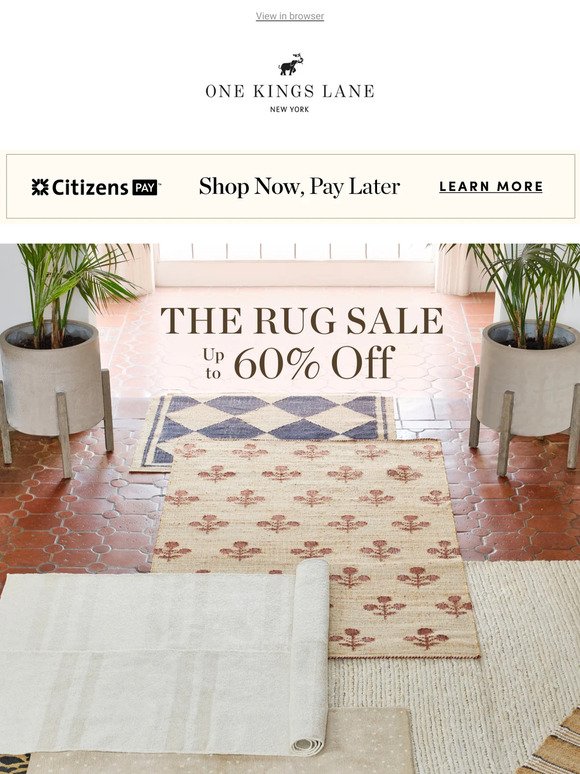 THE Rug Sale: Up to 60% Off