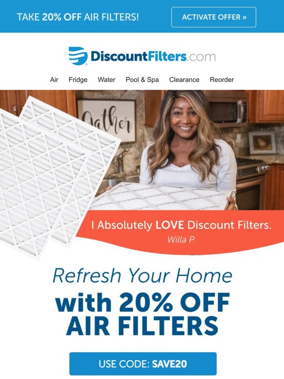 Refresh Your Home 🏠 with 20% Off