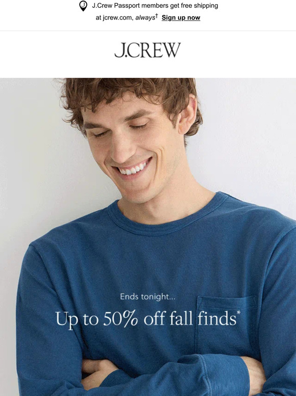Last day to shop up to 50% off fall finds…