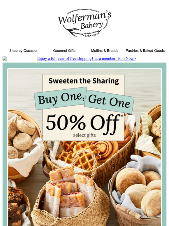 Go all out with buy one, get one 50% off select gifts 🎁