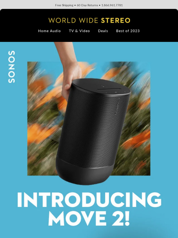👯 Introducing the all new Sonos Move 2 Portable Bluetooth Speaker