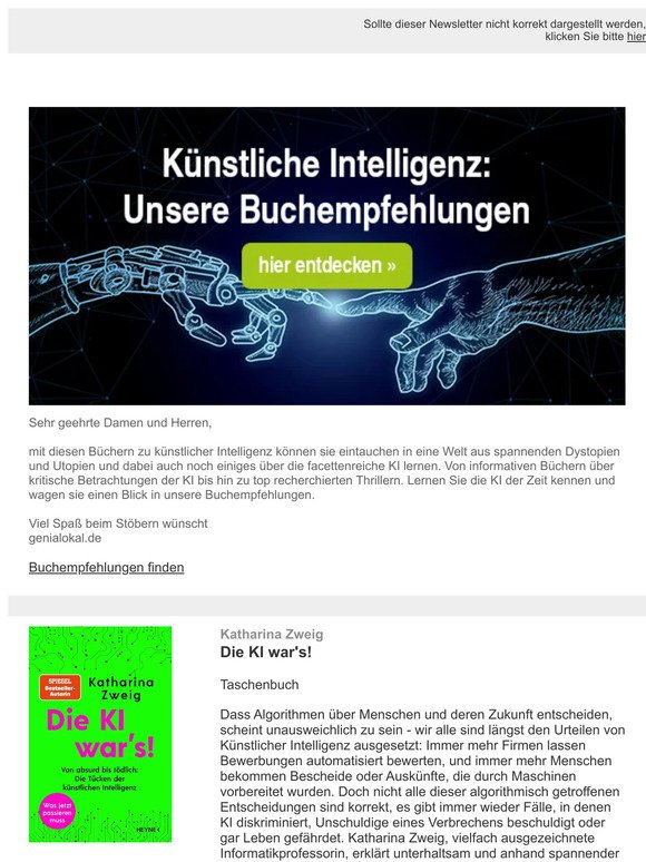 Künstliche Intelligenz: Unsere Buchempfehlungen