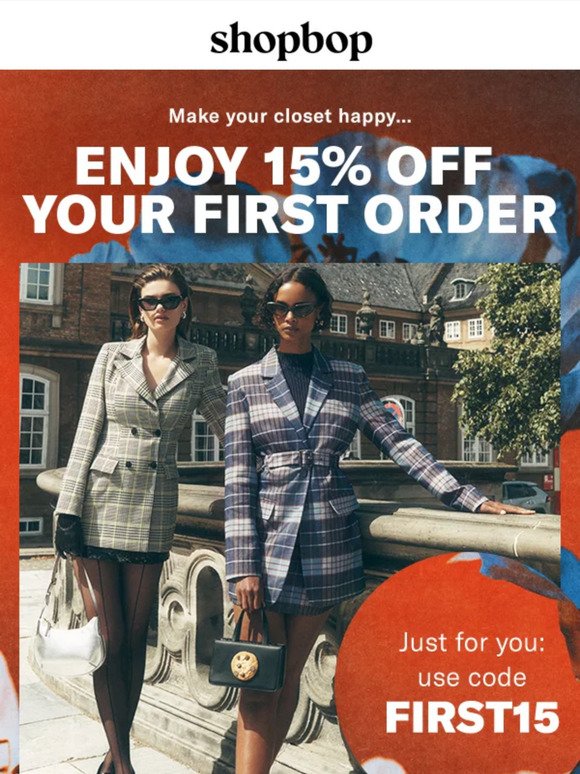 Your 15% off is waiting…