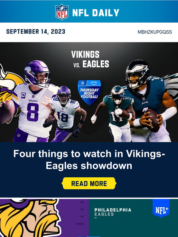 How to watch Minnesota Vikings vs. Philadelphia Eagles tonight: Date,  kick-off time, stream info and how to watch the NFL on DAZN