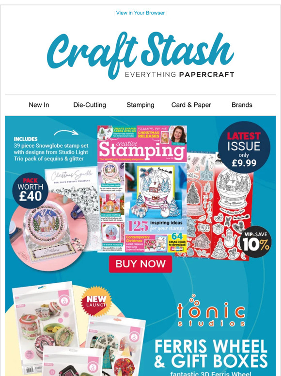 NEW Creative Stamping Magazine & Tonic Studios Dies