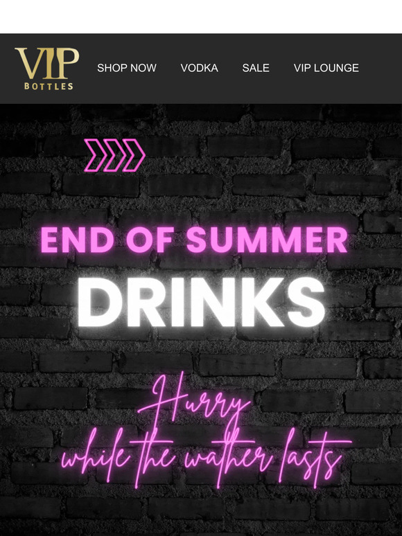 Cool Off: End of Season Drinks! 🏖